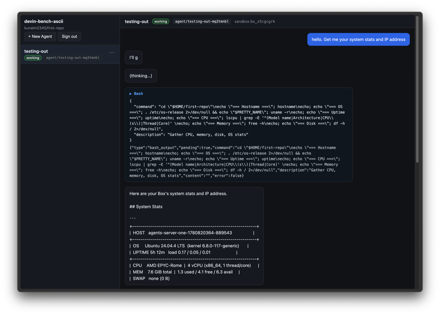 box generated app screenshot