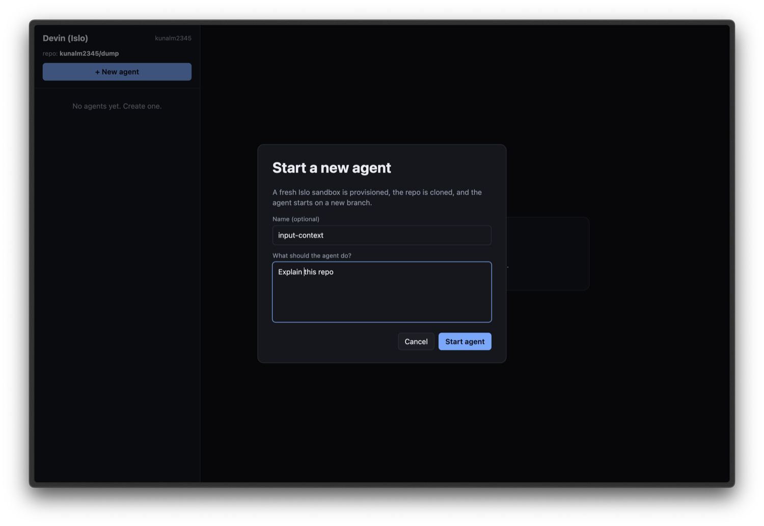 Islo generated app screenshot